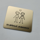 Ajtó névtábla férfi és férfi