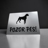 Vigyázz a kutya tábla Boxer