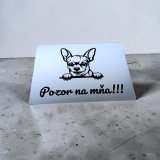 Vigyázz a kutya tábla Csivava