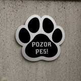 Tábla Vigyázz a kutya mancs