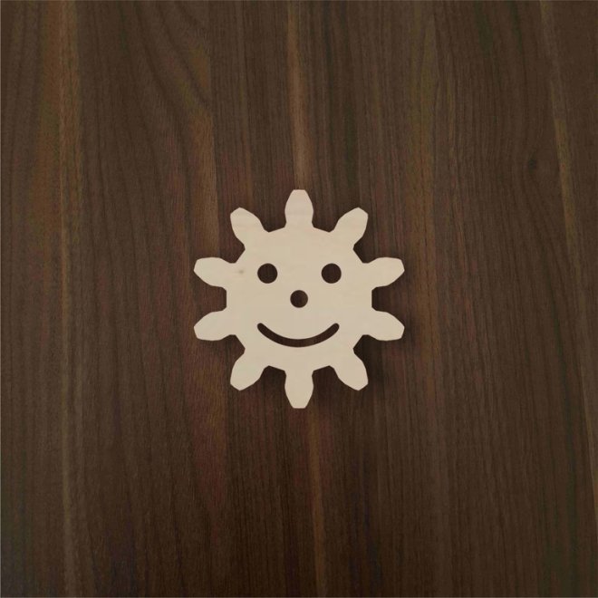 Fogaskerék smiley 4cm