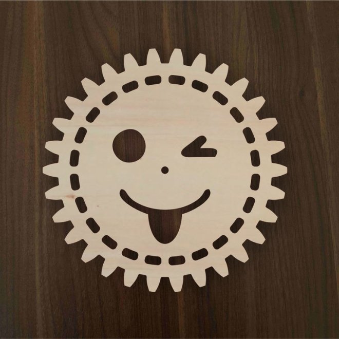 Fogaskerék smiley 10cm