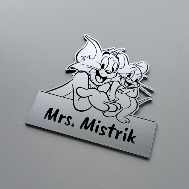 Gyermek névtábla Tom és Jerry