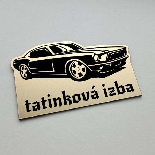 Gyermek névtábla Autó