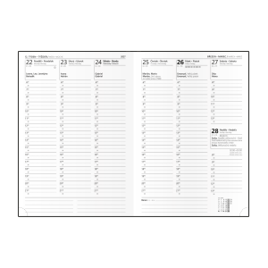 Személyre szabott heti határidőnapló okker 2026