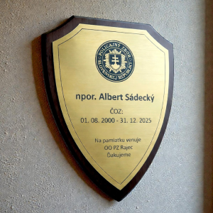Pajzs alakú plakett Rendőrség