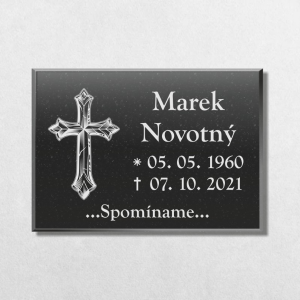 Síremlék tábla kereszt V2