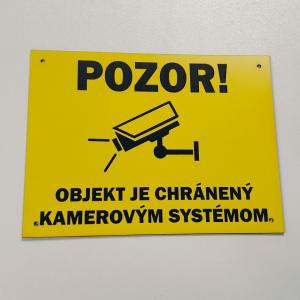 Tábla Vigyázz kamerarendszer 2