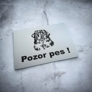 Vigyázz a kutya tábla berni pásztorkutya