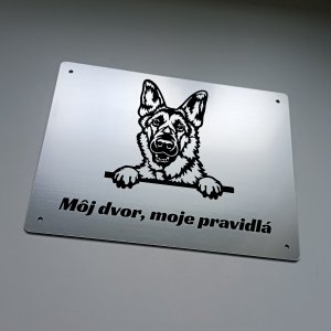 Vigyázz a kutya tábla Németjuhász cute