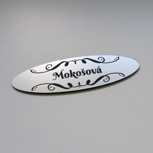 Ajtó névtábla Elipse Ornament