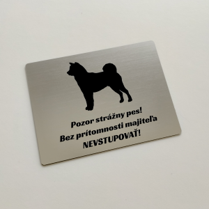 Vigyázz, kutya tábla Shiba Inu