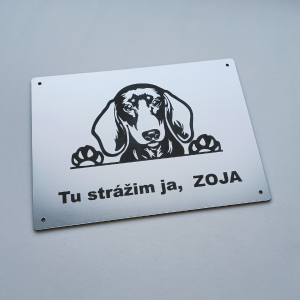 Harapós kutya tábla Tacskó 2