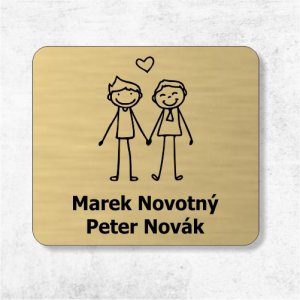 Ajtó névtábla férfi és férfi