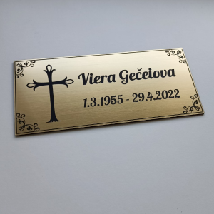 Sírtábla kereszttel