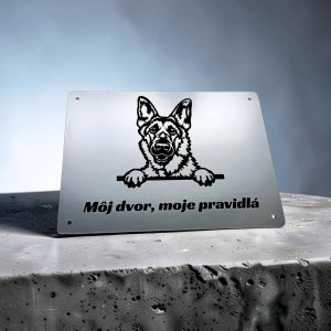 Vigyázz a kutya tábla Németjuhász cute